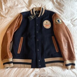 Guinness Lucky Brand Varsity Jacket
